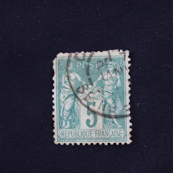 Lot Of 9 France Peace Commerce Type Sage 5/15/25c Stamps Used 1890s