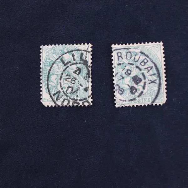 Lot Of 8 French Various Used Stamps 2/3/5/15c Early 1900s