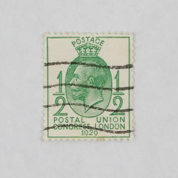 Lot Of 2 Great Britain King George V 1929 Postal Union 1/2d Stamps Used