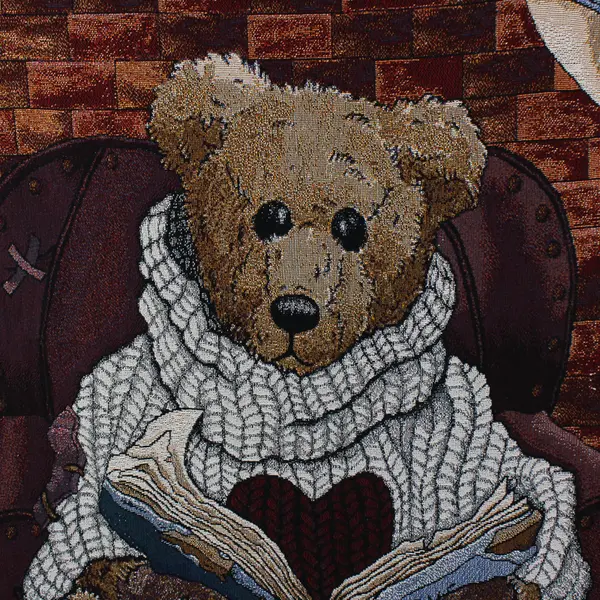 Boyds Bears And Friends Count Love Woven Tapestry Afghan Blanket 52" x 68"