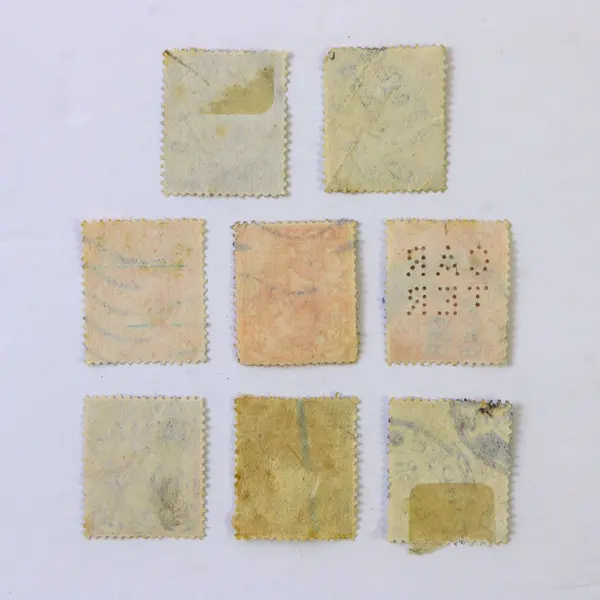 Lot Of 8 Great Britain King George V 2/3/4p Stamps Used 1912 1913