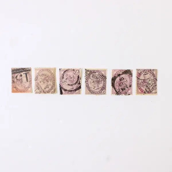 Lot Of 30 Great Britain Queen Victoria Penny Lilac One Penny Stamps Used 