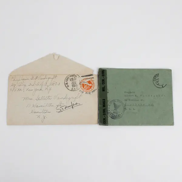  Gillette Vandegrift Missionary Chaplain 1940s Ephemera Lot Europe India