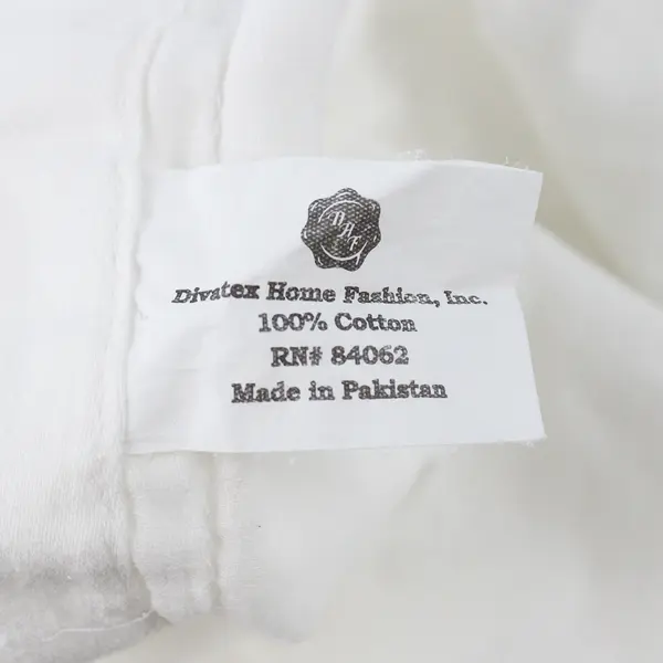 Divatex Home Fashion Inc Solid White Color Duvet Cover 100% Cotton 79" x 79"