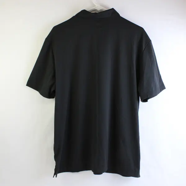 Hanes Black Sport Polo Shirt Large Men