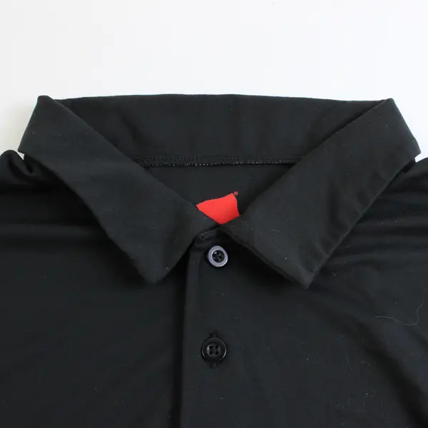 Hanes Black Sport Polo Shirt Large Men