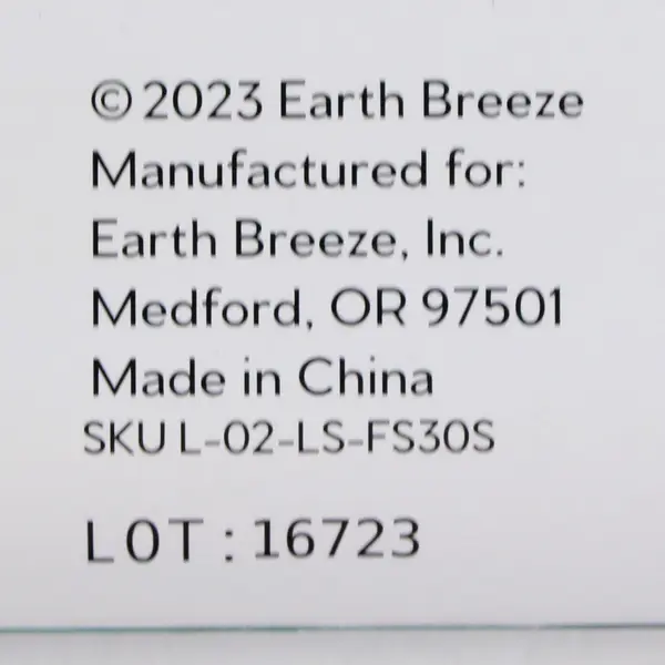 Earth Breeze Laundry Detergent Eco-Sheets (30 Sheets) Fresh Scent Up To 60 Loads