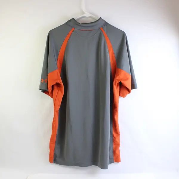 Under Armour HeatGear UA Men's Polo Shirt L Gray/ Orange