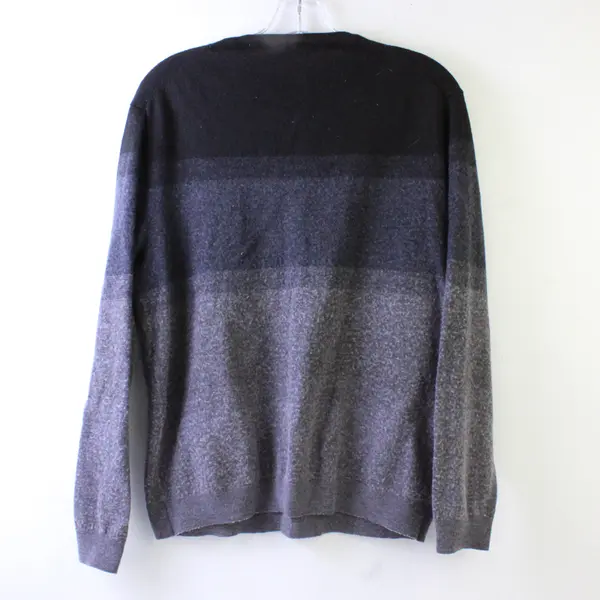  Calvin Klein Sweater Striped Gray Ombre Women’s Size L