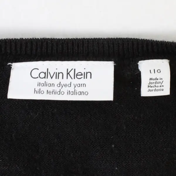  Calvin Klein Sweater Striped Gray Ombre Women’s Size L