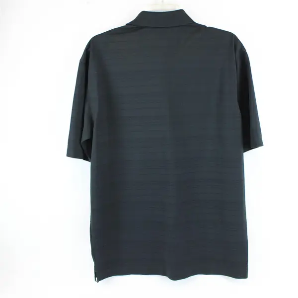 Nike Golf Polo Shirt Black Dri-Fit Men's L