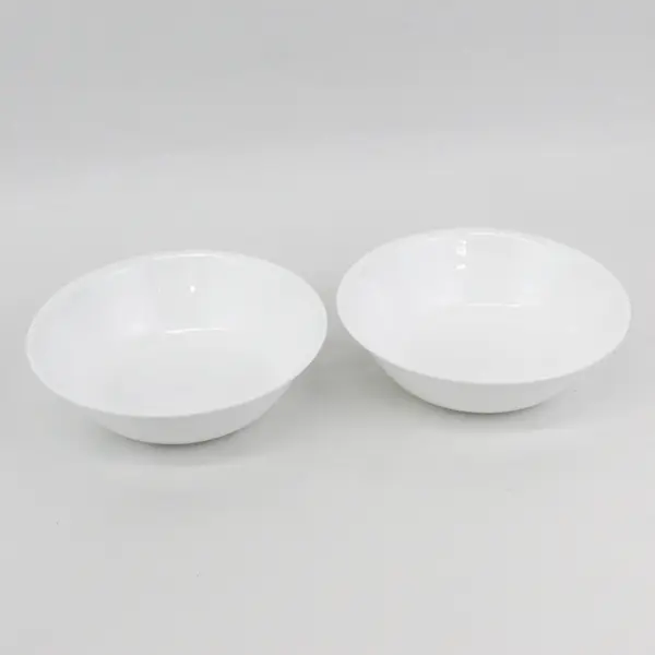 Set of 2 Corelle Vitrelle Dazzling White Vegetable Bowls 8.5"