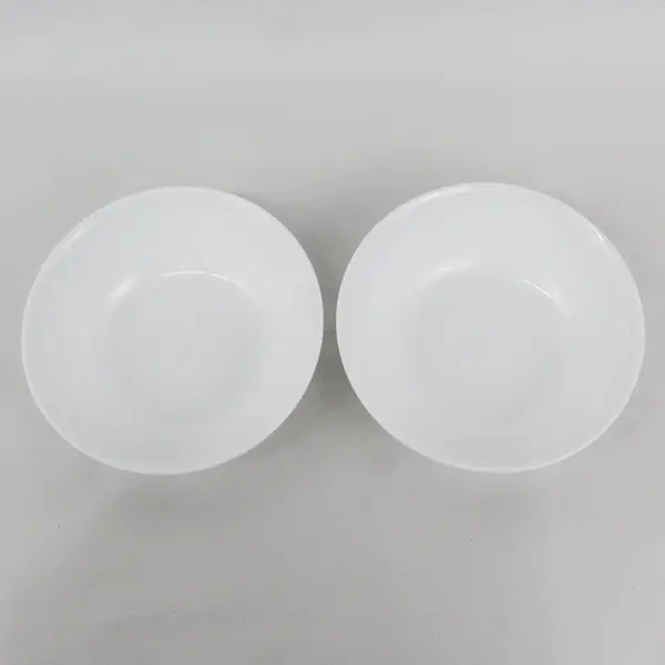 Set of 2 Corelle Vitrelle Dazzling White Vegetable Bowls 8.5"