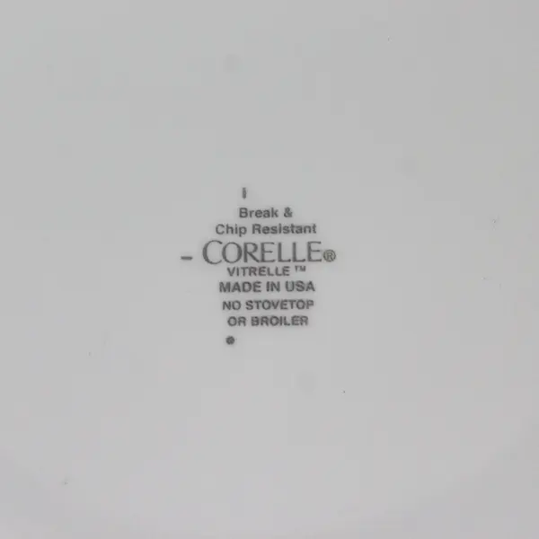 Set of 2 Corelle Vitrelle Dazzling White Vegetable Bowls 8.5"