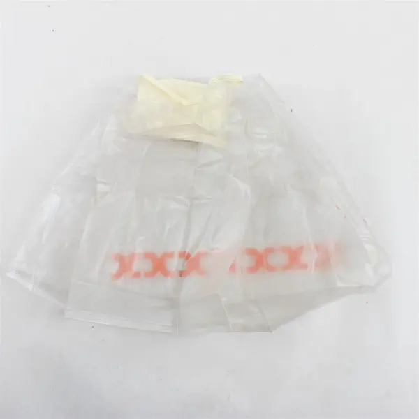 Vintage Water Repellent Clear Baby Poncho Bib Flawed