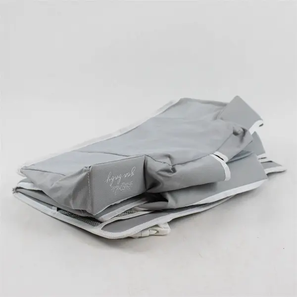 Zea Baby Solid Gray Color Hanging Fabric Baby Diaper Caddy Organizer