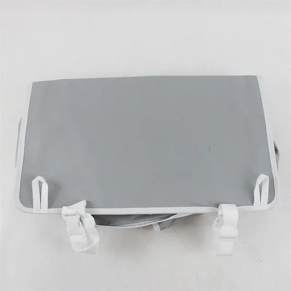 Zea Baby Solid Gray Color Hanging Fabric Baby Diaper Caddy Organizer