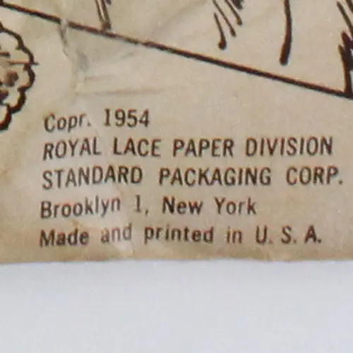 Pack of 3 Vintage 1954 Roylies Lace Paper Doilies FLAWED