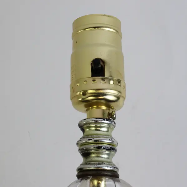 MCM-Style Stacked Glass Ball Table Lamp 15" TESTED WORKS