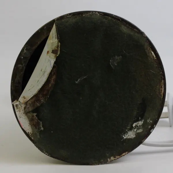 MCM-Style Stacked Glass Ball Table Lamp 15" TESTED WORKS