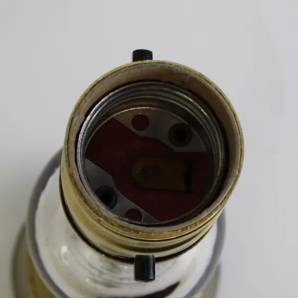 MCM-Style Stacked Glass Ball Table Lamp 15" TESTED WORKS