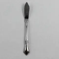 Vintage Breton Rose Stainless Steel Butter Knife Glossy