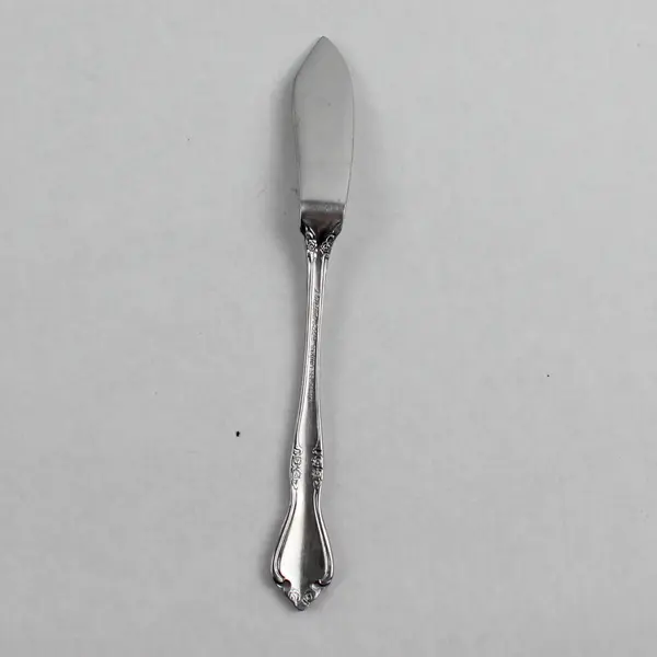 Vintage Breton Rose Stainless Steel Butter Knife Glossy