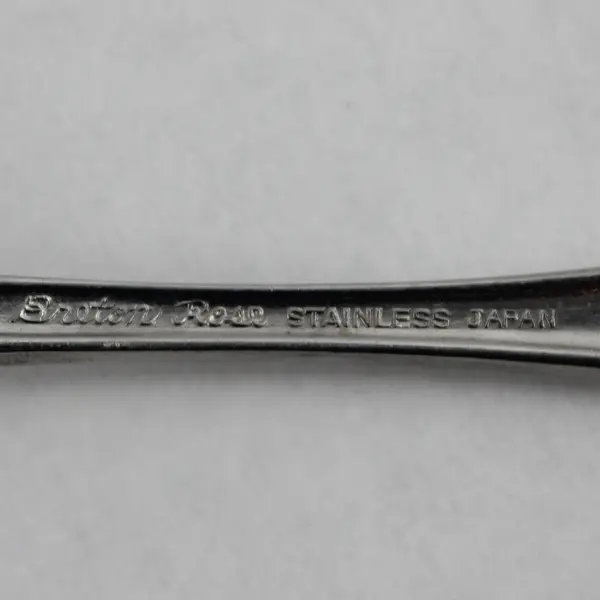 Vintage Breton Rose Stainless Steel Butter Knife Glossy