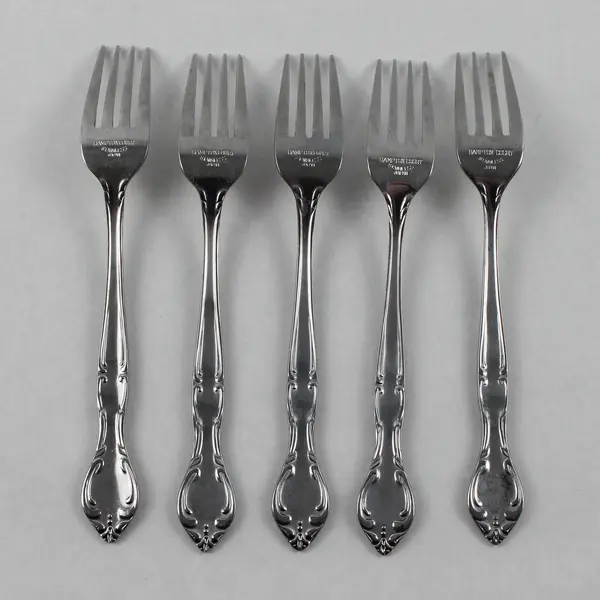 Set of 5 Hampton Court by Merchandise Service Stainless Steel Salad Forks