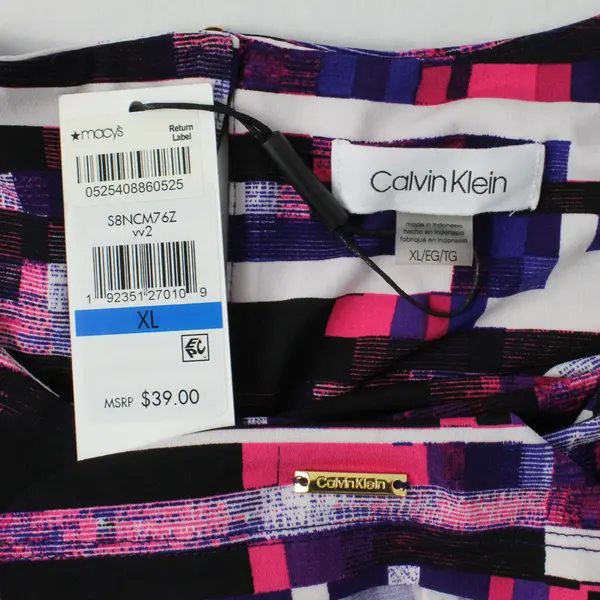 NWT Calvin Klein Womens Sleeveless Blouse Size XL