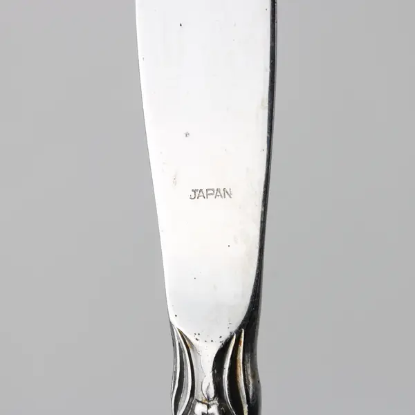 Set of 6 Vintage Springtime Stainless Steel Modern Solid Dinner Knives