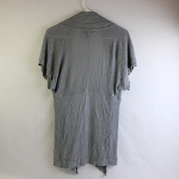 Women's Gray Short Sleeve Open Front Cardigan Mossimo Size XXL