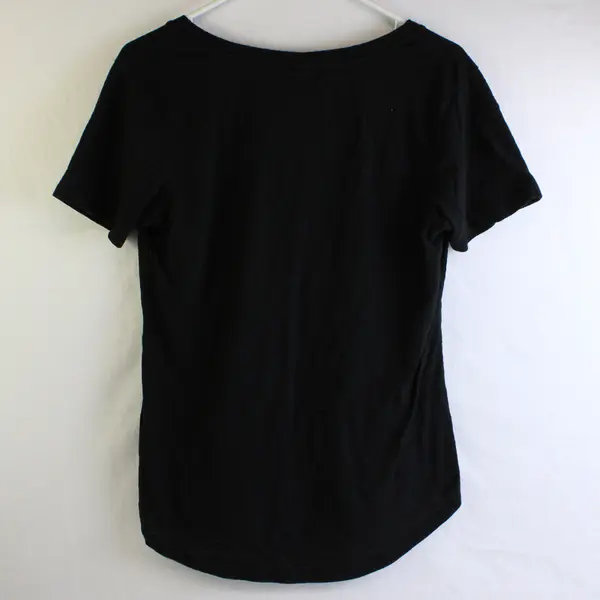 Altar'd State Black Strappy Front Tee Short Sleeve Small