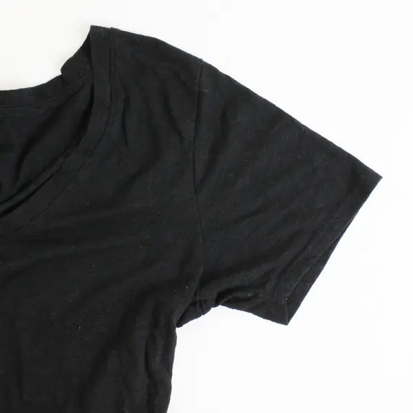 Altar'd State Black Strappy Front Tee Short Sleeve Small