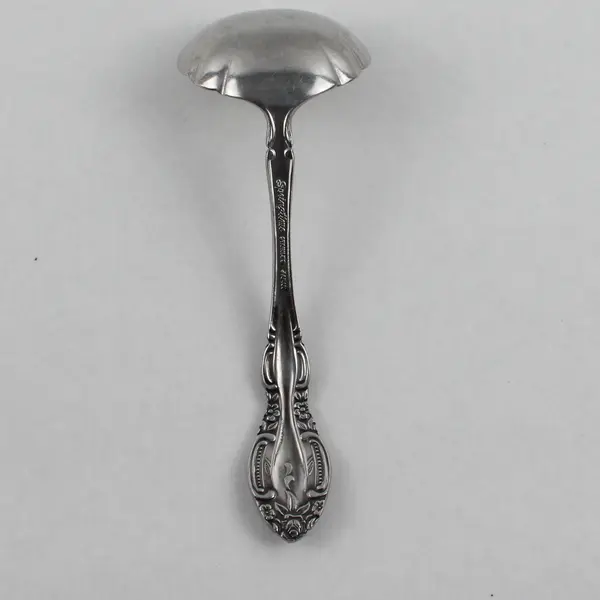 Vintage Springtime Stainless Steel Gravy Ladle