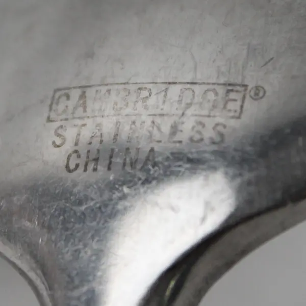 Lot of 2 Cambridge Silver Meridian Pattern Oval Soup Spoons Stainless 8.25" Good