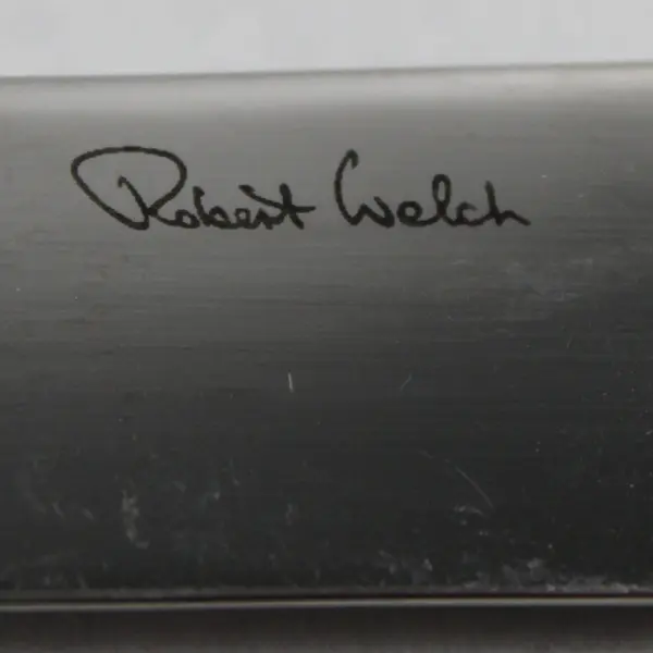 Lot of 2 Robert Welch Whitby Pattern Stainless 9.5" Solid Handle Steak Knives 