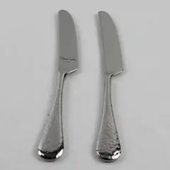 Lot of 2 Robert Welch Whitby Pattern Stainless 6.25" Butter Knives Rare HTF