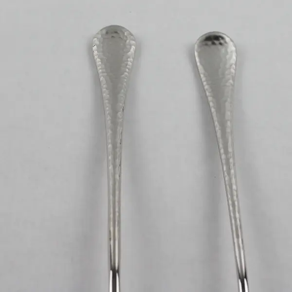 Lot of 2 Robert Welch Whitby Pattern Stainless 8" Iced Tea Spoons Rare HTF