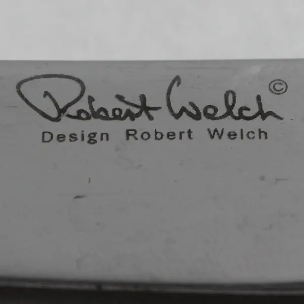 Lot of 4 Robert Welch Stanton Mirror Pattern Stainless 9.5" Dinner Knives Good