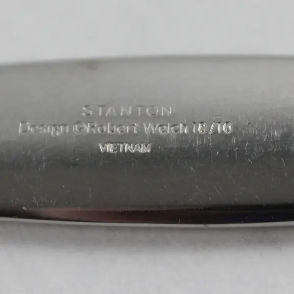 Robert Welch Stanton Mirror Pattern 18/10 Stainless 8" Dinner Fork Good