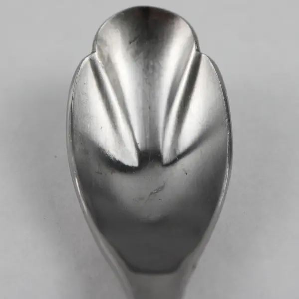 Robert Welch Linton Satin Pattern Stainless 6.25" Sugar Shell Spoon Rare Item