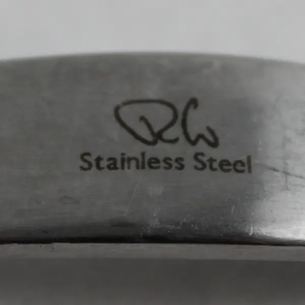 Robert Welch Linton Satin Pattern Stainless 6.25" Sugar Shell Spoon Rare Item
