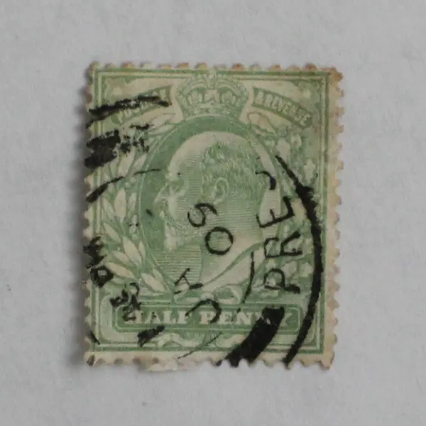 Lot Of 9 Great Britain King Edward VII Half Penny One Penny Stamps Used