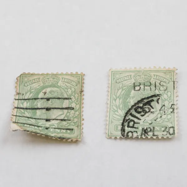 Lot Of 9 Great Britain King Edward VII 1/2d 1d Stamps Used Canceled Early 1900s