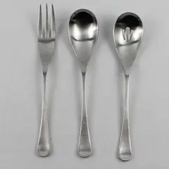 Lot of 3 Robert Welch RWII Satin Pattern 18/10 Stainless Serving Utensils Rare