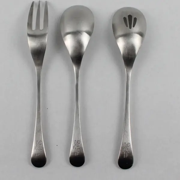 Lot of 3 Robert Welch RWII Satin Pattern 18/10 Stainless Serving Utensils Rare