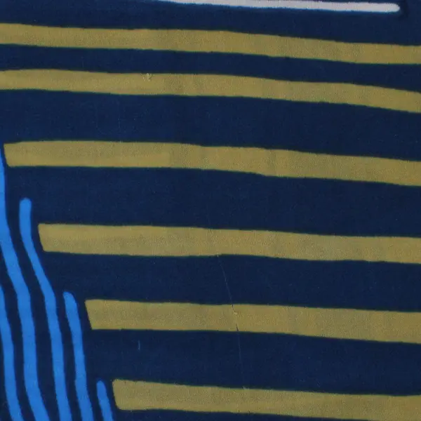 Ann Taylor Loft Blue Geometric Sheer Tank Top Women's Size Large