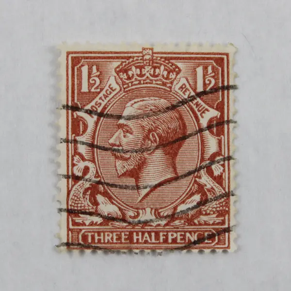 Lot Of 9 Great Britain King George V 1/2d 1 1/2d Stamps Used