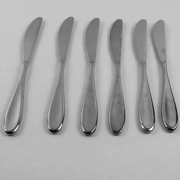 Lot of 6 Robert Welch RBW3 Pattern 18/10 Stainless 9.5" Dinner Knives Rare HTF